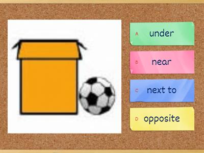 Prepositions of place - test