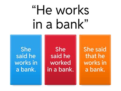  Direct into indirect speech