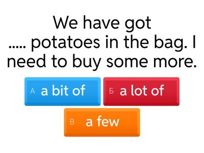 Prepare 6, Unit 10. a few/a bit of/a lot of