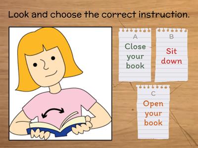 Classroom Language  - LEVEL 1