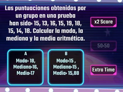 Media, moda, mediana y rango - Equimoción