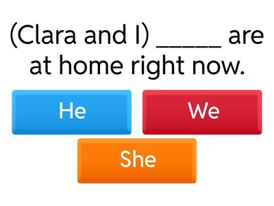 Personal Pronouns 2
