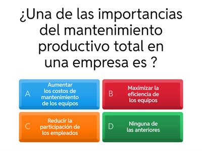 Mantenimiento produtivo total 