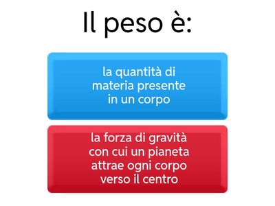  Massa e Peso, prima media