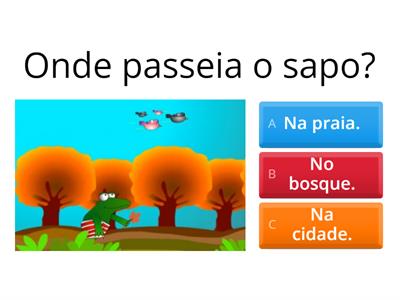 História "O sapo encontra um amigo"