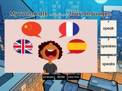 Simple Present - Positive Sentences (Low Beg)