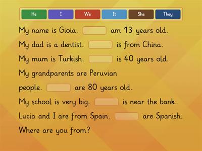  Personal pronouns