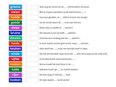 Talent 2, thema 3, les 18: einde, vijfde en keuken