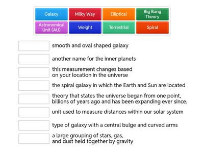 2025 Universe Vocabulary