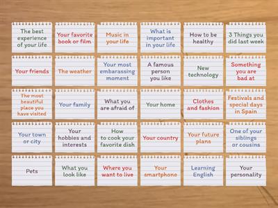  Talk for a Minute about...