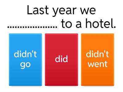 Simple Past Tense Negative