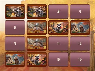 Гра меморі "Дикі тварини"