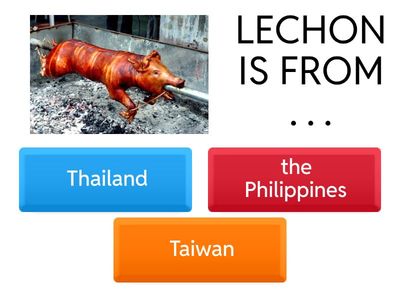   Traditional food from around the world