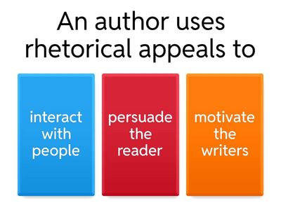 Rhetorical appeals: Independent Practice 