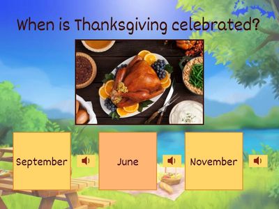  Thanksgiving day - quiz