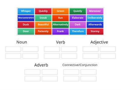 Word Class Group Sort