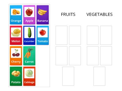 FRUITS AND VEGETABLES