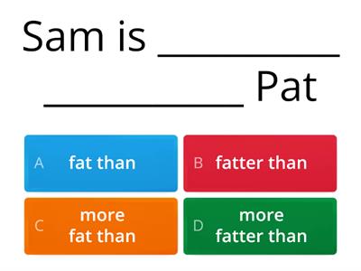 Comparative Adjective