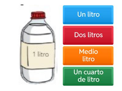 CAPACIDAD: litro, medio litro y cuarto de litro