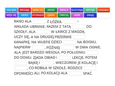 CO ROBI? CO ROBIĄ? (czytanie ze zrozumieniem)