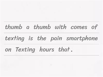 Texting Tumb 