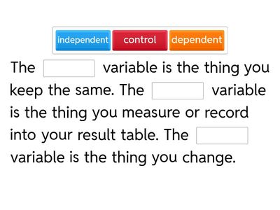Science Variables - basic