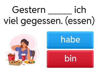 A1 E13 Quiz Perfekt mit "haben" oder "sein"?