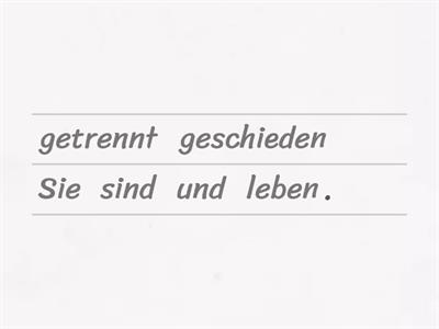 Momente A1.1 [Lektion 2] [Grammatik] Ich bin verheiratet