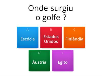 GOLFE, CANOAGEM E PARAQUEDISMO