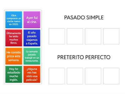 PASADO SIMPLE - PRETERITO PERFECTO - PEDRO SPANISH 