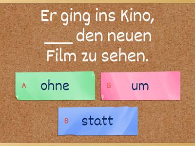 Um zu,statt zu,ohne zu