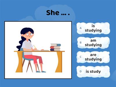 4 Form. Present Continuous (quiz)