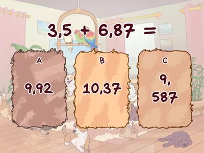 Suma y resta con decimales