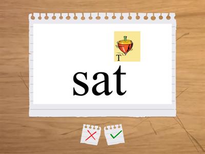 Josh Flash Cards -at, -ap, -ad