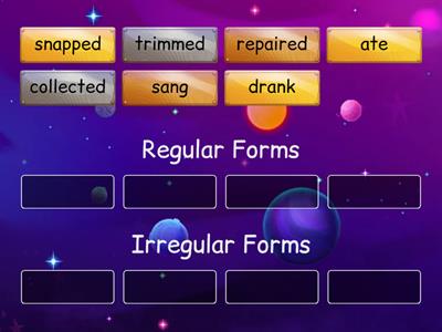 Let's Categorise! (Regular and Irregular Past Tense)