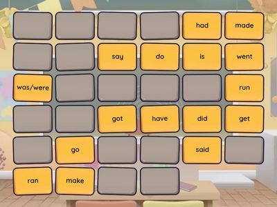 irregular past participles matching