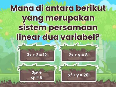 Kuis PLDV  dan SPLDV Kelas 8