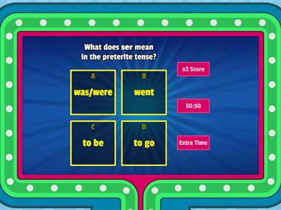 Preterite: ser and ir