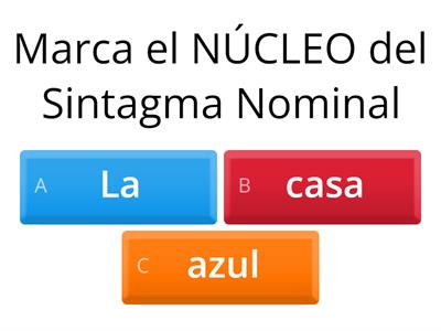 NÚCLEO Sintagma Nominal