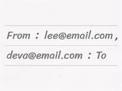 EMAIL WRITING PRACTISE 3