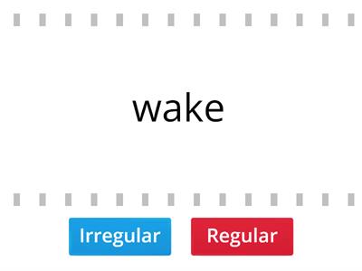 Irregular verbs