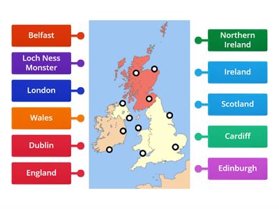 The map of The UK