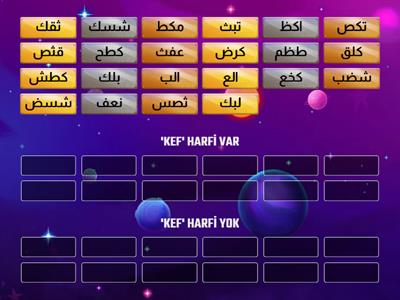 'KEF' HARFİ VAR MI? YOK MU ? 