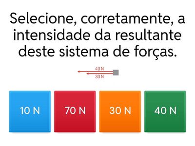 Resultante de Sistemas de Forças -9ºano