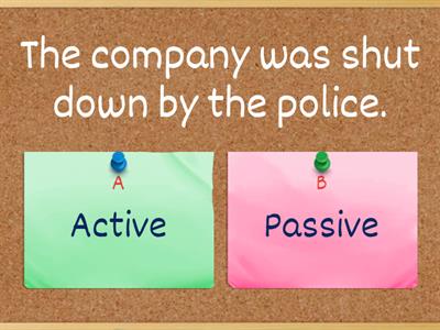 CAE - CPE Passive voice - Identifying