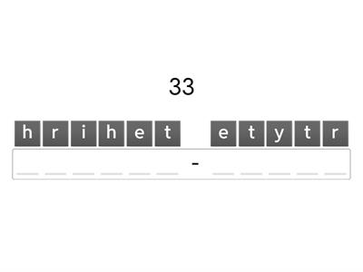 Spelling numbers (21 to 40)