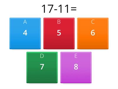 -11 Tables Quiz