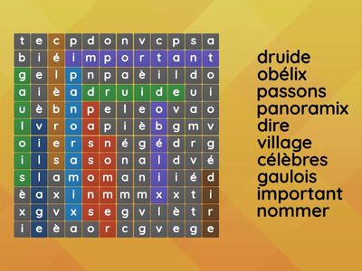 Pesquisa de Mots: Astérix et Obélix