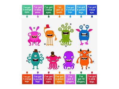 AJ 3 Monsters body parts 