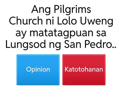 CO Katotohanan o Opinion